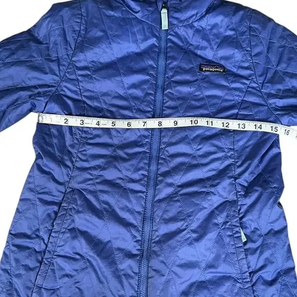 Patagonia Girls Kids Large 12 Quilted Jacket Blue Purple Lightweight Puffer Y2K